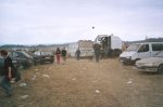 Tchéquie, teknival juillet 2002, un ballon...